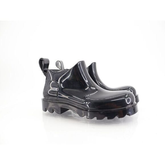 Free People High Street Water Resistant Rain Boot Black Size 37 6 Rubber Slip On - Picture 1 of 11